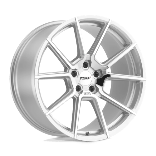 TSW CHRONO Silver W/ Mirror Cut Face 21x10.5 +28 5x114.3mm 76.1mm - Wheelwiz