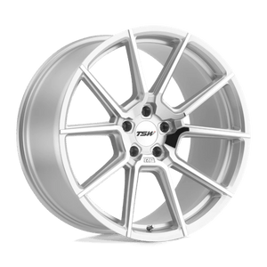 TSW CHRONO Silver W/ Mirror Cut Face 21x10.5 +28 5x114.3mm 76.1mm - Wheelwiz