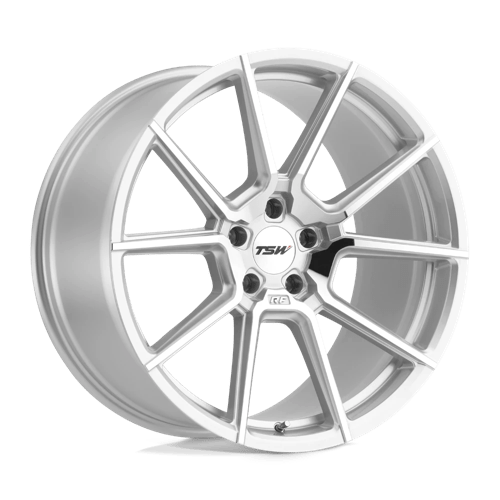 TSW CHRONO Silver W/ Mirror Cut Face 19x9 +30 5x114.3mm 76.1mm - WheelWiz