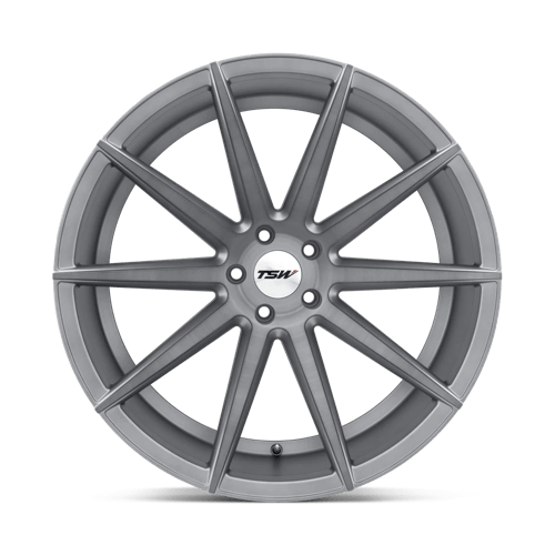 TSW CLYPSE Titanium W/ Matte Brushed Face 20x10.5 +25 5x120mm 76.1mm - Wheelwiz