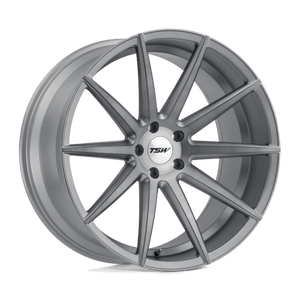 TSW CLYPSE Titanium W/ Matte Brushed Face 20x8.5 +20 5x114.3mm 76.1mm - Wheelwiz