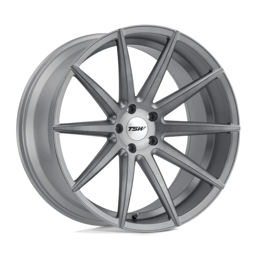 TSW CLYPSE Titanium W/ Matte Brushed Face 22x11 +25 5x120mm 76.1mm - Wheelwiz