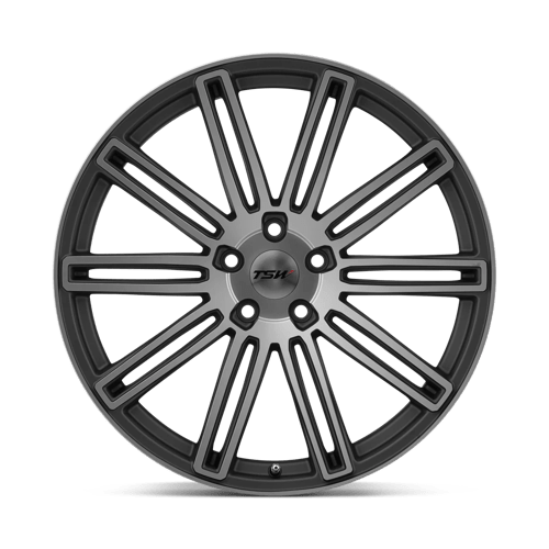 TSW CROWTHORNE Matte Gunmetal W/ Matte Machine Face 19x8.5 +30 5x120mm 76.1mm - WheelWiz