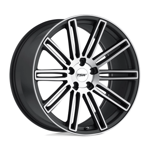 TSW CROWTHORNE Matte Gunmetal W/ M-mach Face 20x8.5 +20 5x114.3mm 76.1mm - Wheelwiz