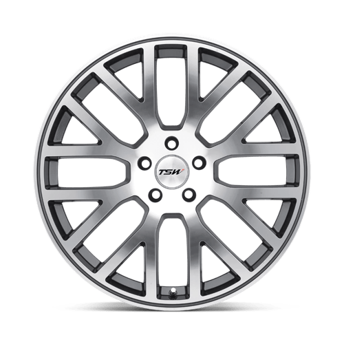 TSW DONINGTON Gunmetal Mirror Cut Face 19x8 +32 5x112mm 72.1mm - WheelWiz