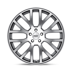 TSW DONINGTON Gunmetal Mirror Cut Face 20x8.5 +40 5x114.3mm 76.1mm - WheelWiz