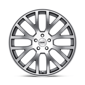 TSW DONINGTON Gunmetal Mirror Cut Face 20x10 +40 5x120mm 76.1mm - Wheelwiz