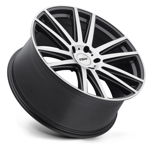 TSW GATSBY Gunmetal W/ Mirror-cut Face 20x10 +35 5x130mm 84.1mm - WheelWiz