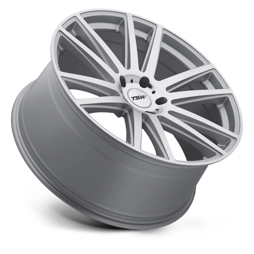 TSW GATSBY Silver W/ Mirror Cut Face 20x10 +37 5x120mm 76.1mm - Wheelwiz
