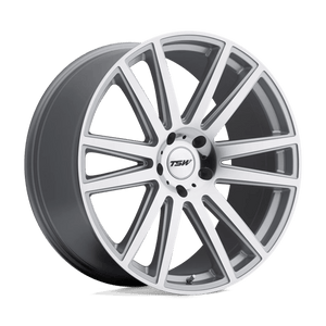 TSW GATSBY Silver W/ Mirror-cut Face 22x9 +40 5x114.3mm 76.1mm - WheelWiz