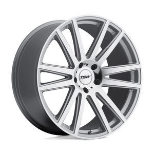 TSW GATSBY Silver W/ Mirror Cut Face 20x10 +44 5x112mm 66.6mm - Wheelwiz