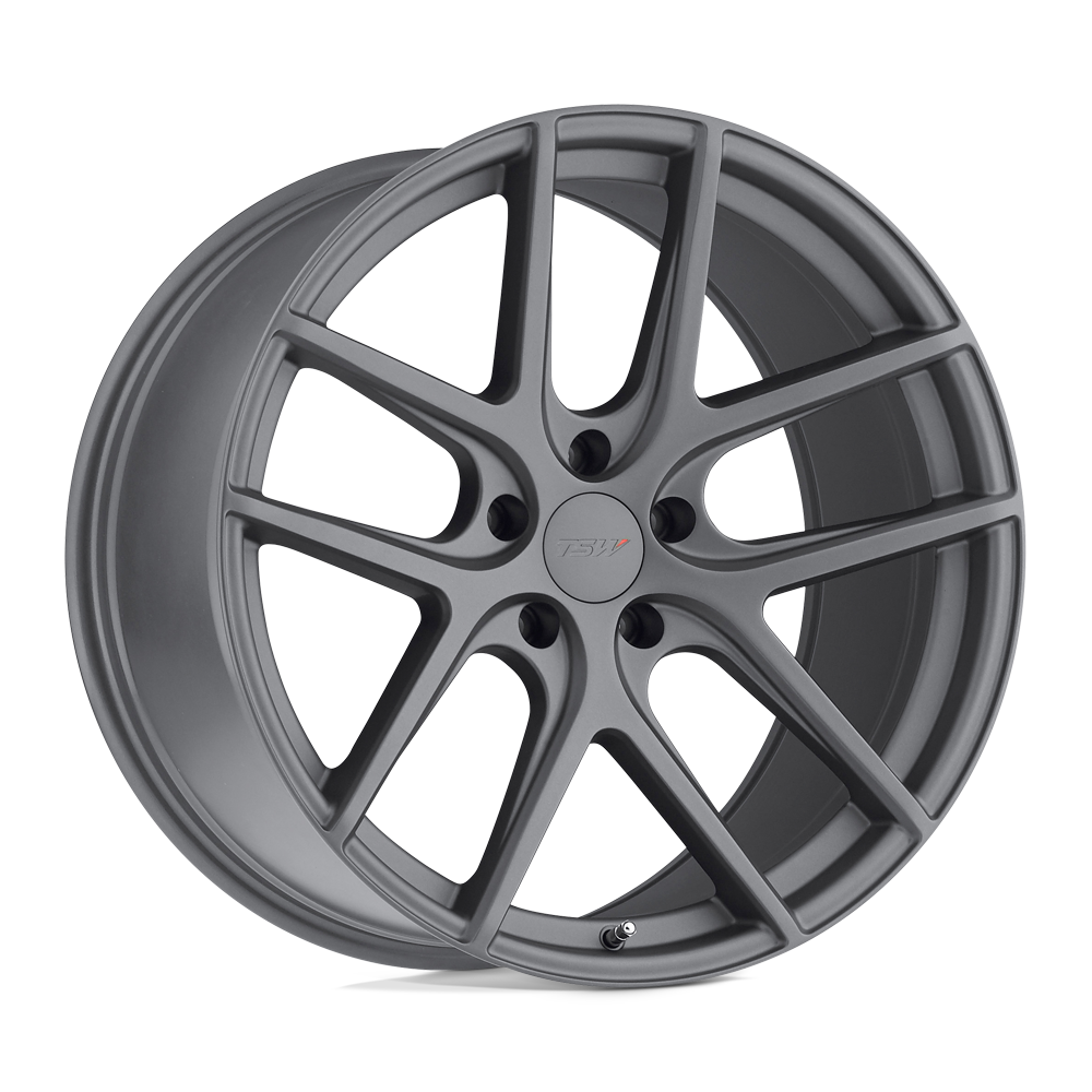 TSW GENEVA Matte Gunmetal 19x9.5 +39 5x114.3mm 76.1mm - WheelWiz