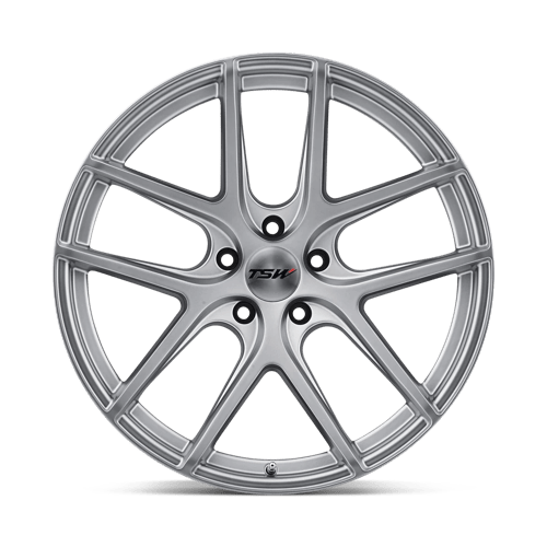 TSW GENEVA Matte Titanium Silver 18x9.5 +39 5x120mm 76.1mm - Wheelwiz