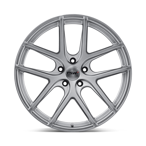 TSW GENEVA Matte Titanium Silver 19x8.5 +35 5x120mm 76.1mm - WheelWiz