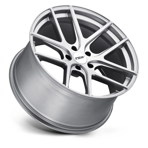 TSW GENEVA Matte Titanium Silver 19x8.5 +43 5x112mm 72.1mm - Wheelwiz