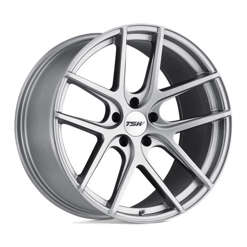 TSW GENEVA Matte Titanium Silver 20x9.5 +35 5x114.3mm 76.1mm - WheelWiz