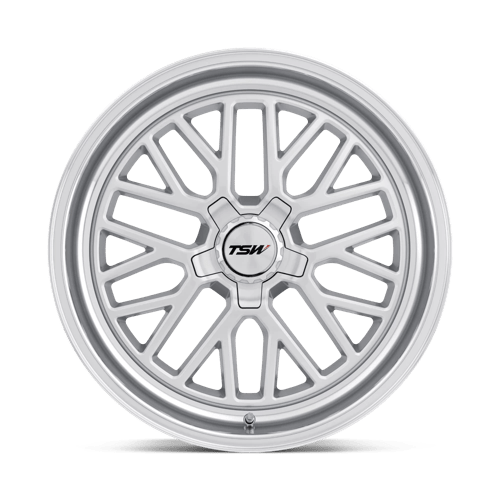 TSW HOCKENHEIM S Silver W/ Mirror Cut Lip 20x10 +45 5x112mm 66.6mm - WheelWiz