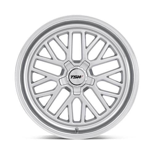 TSW HOCKENHEIM S Silver W/ Mirror Cut Lip 20x10 +25 5x120mm 76.1mm - Wheelwiz