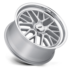 TSW HOCKENHEIM S Silver W/ Mirror Cut Lip 18x9.5 +40 5x112mm 66.6mm - WheelWiz