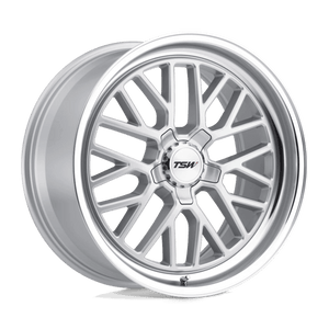 TSW HOCKENHEIM S Silver W/ Mirror Cut Lip 18x8.5 +20 5x114.3mm 76.1mm - WheelWiz