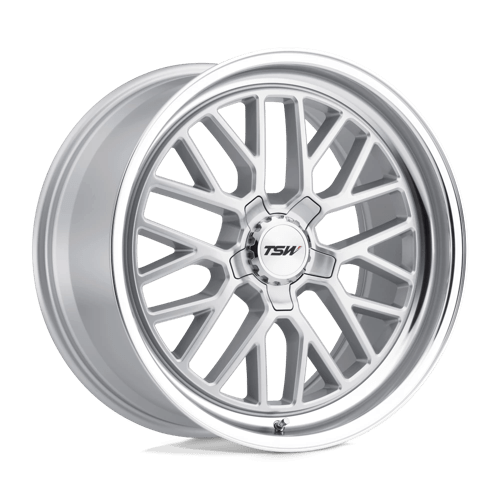 TSW HOCKENHEIM S Silver W/ Mirror Cut Lip 20x8.5 +35 5x120mm 76.1mm - WheelWiz