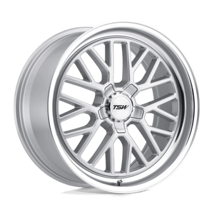TSW HOCKENHEIM S Silver W/ Mirror Cut Lip 20x10 +25 5x114.3mm 76.1mm - Wheelwiz