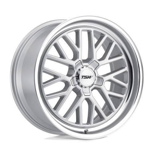 TSW HOCKENHEIM S Silver W/ Mirror Cut Lip 20x10 +25 5x120mm 76.1mm - Wheelwiz