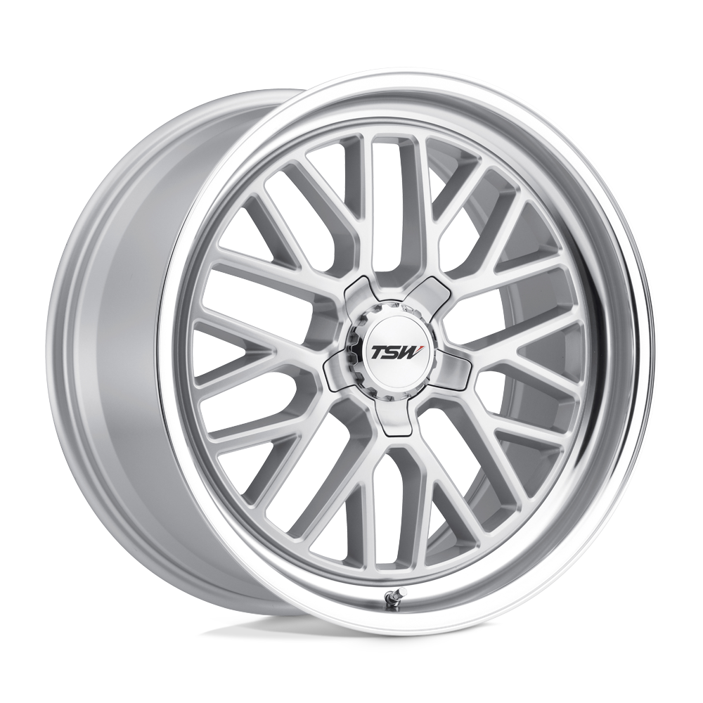 TSW HOCKENHEIM S Silver W/ Mirror Cut Lip 17x8 +32 5x112mm 66.6mm - WheelWiz