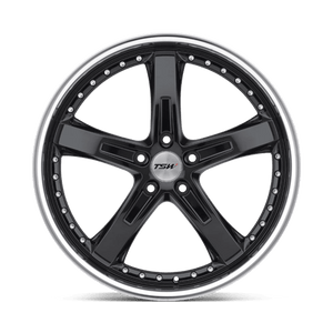 TSW JARAMA Gloss Black W/ Mirror Cut Lip 18x8 +20 5x120mm 76.1mm - Wheelwiz
