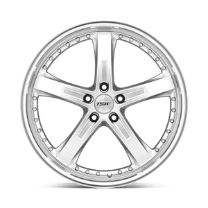 TSW JARAMA Hyper Silver W/ Mirror Cut Lip 19x9.5 +20 5x114.3mm 76.1mm - Wheelwiz