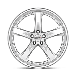 TSW JARAMA Hyper Silver W/ Mirror Cut Lip 19x9.5 +20 5x120mm 76.1mm - Wheelwiz