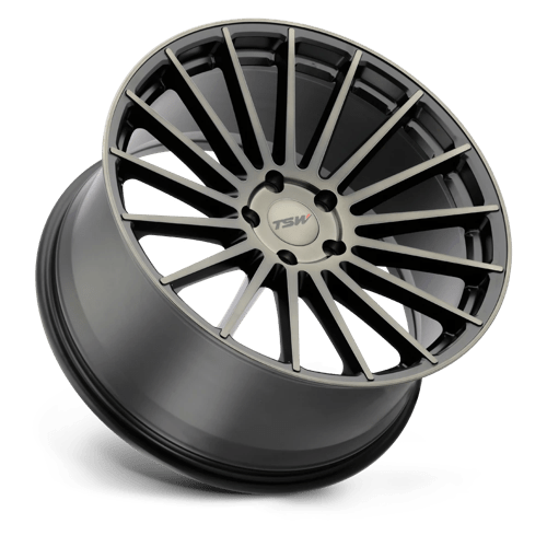 TSW LUCO Matte Black W/ Machine Face &amp; Dark Tint 18x8.5 +35 5x120mm 76.1mm - WheelWiz