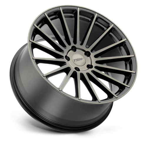 TSW LUCO Matte Black W/ Mach Dark Face 19x8.5 +30 5x114.3mm 76.1mm - Wheelwiz