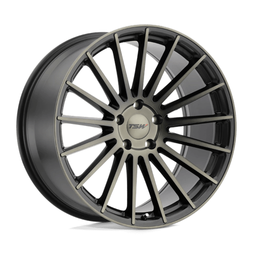 TSW LUCO Matte Black W/ Machine Face &amp; Dark Tint 19x8.5 +15 5x120mm 76.1mm - WheelWiz