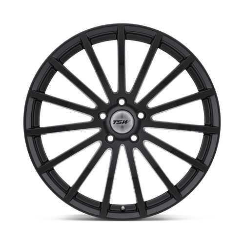 TSW MALLORY Matte Black 17x8 +35 5x120mm 76.1mm - WheelWiz