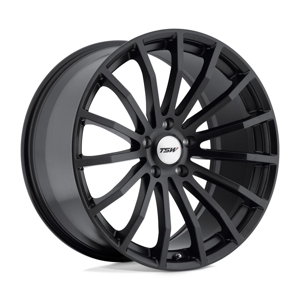 TSW MALLORY Matte Black 20x8.5 +40 5x114.3mm 76.1mm - WheelWiz