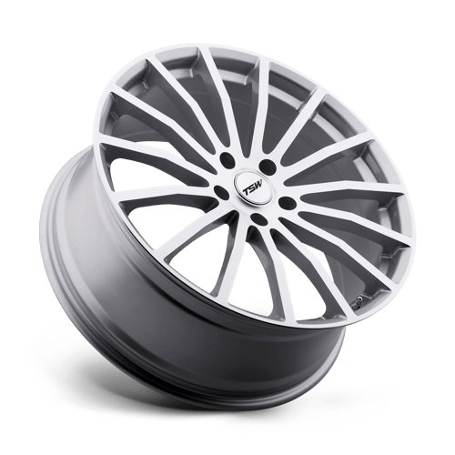 TSW MALLORY Silver W/ Mirror Cut Face 19x8 +35 5x100mm 72.1mm - Wheelwiz
