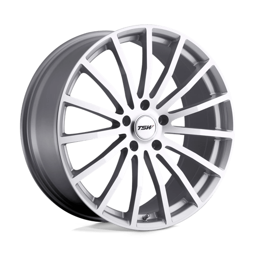 TSW MALLORY Silver W/ Mirror Cut Face 18x8 +40 5x114.3mm 76.1mm - WheelWiz