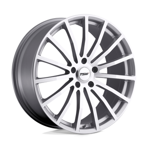 TSW MALLORY Silver W/ Mirror Cut Face 18x8 +20 5x120mm 76.1mm - WheelWiz