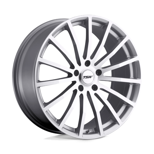 TSW MALLORY Silver W/ Mirror Cut Face 18x9.5 +35 5x112mm 72.1mm - Wheelwiz