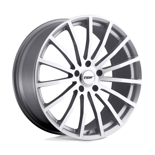 TSW MALLORY Silver W/ Mirror Cut Face 20x10 +25 5x114.3mm 76.1mm - Wheelwiz