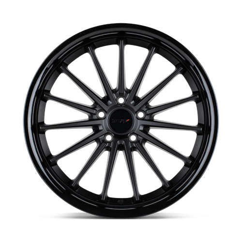 TSW MARINA Matte Black W/ Gloss Black Lip 20x8.5 +40 5x114.3mm 76.1mm - WheelWiz