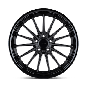 TSW MARINA Matte Black W/ Gloss Black Lip 19x8.5 +35 5x120mm 76.1mm - Wheelwiz