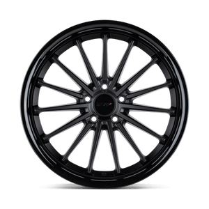 TSW MARINA Matte Black W/ Gloss Black Lip 20x8.5 +20 5x120mm 76.1mm - Wheelwiz