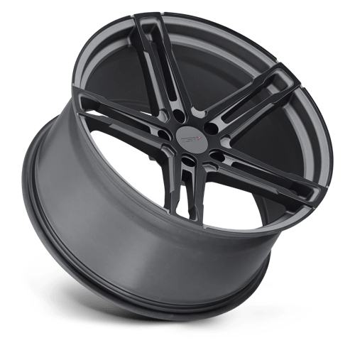 TSW MECHANICA Matte Gunmetal W/ Matte Black Face 20x10 +25 5x112mm 72.1mm - WheelWiz