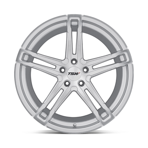TSW MECHANICA Silver W/ Mirror Cut Face 17x8 +35 5x120mm 76.1mm - WheelWiz