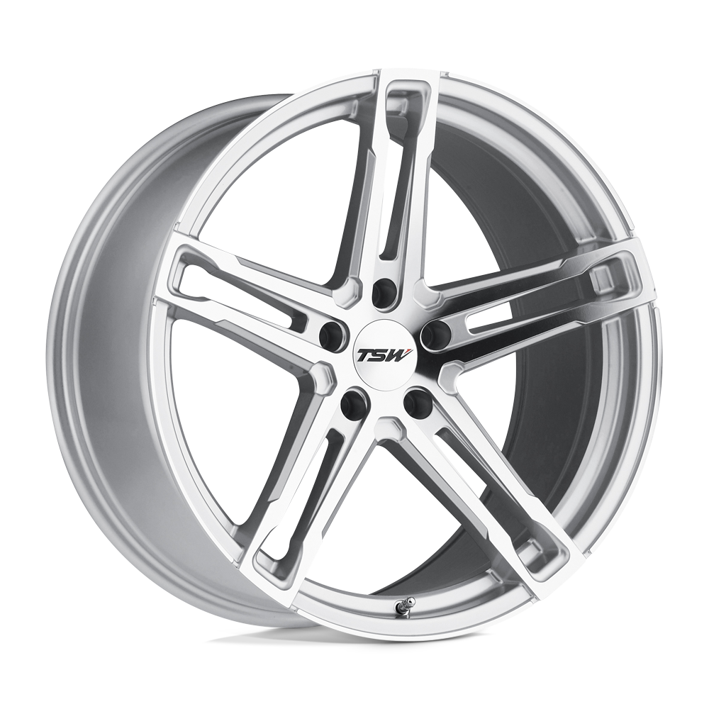 TSW MECHANICA Silver W/ Mirror Cut Face 20x9.5 +35 5x114.3mm 76.1mm - WheelWiz
