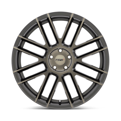 TSW MOSPORT Matte Black W/ Machine Face &amp; Dark Tint 20x8.5 +20 5x120mm 76.1mm - WheelWiz