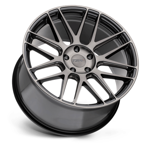 TSW NORD Semi Gloss Black Milled-machined Dark Tint Face 19x8.5 +42 5x112mm 66.6mm - WheelWiz