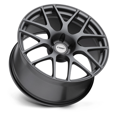 TSW NURBURGRING Matte Gunmetal 18x9.5 +40 5x112mm 72.1mm - Wheelwiz